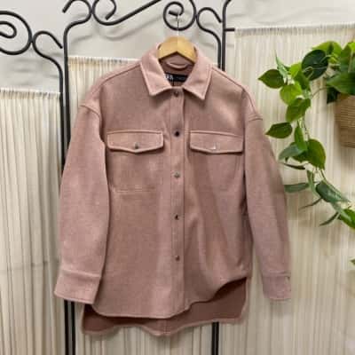 Zara Men's Size S Jacket Top Blush - New With Tags