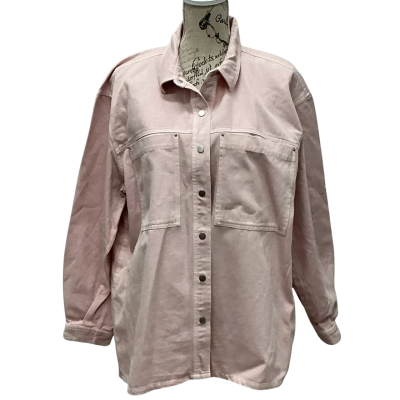 Susan Womens  Size 16 Denim Jacket Pink  