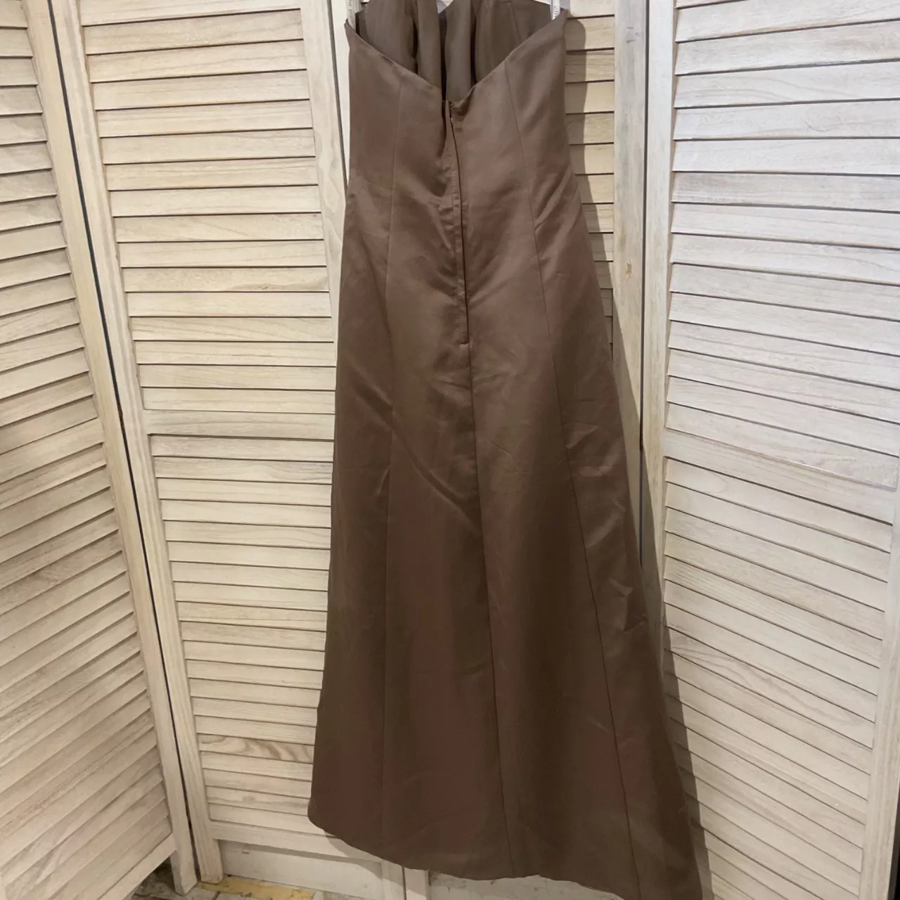 alfred angelo champagne dress Alfred Angelo Bridesmaid Dress Sapphire Formal Sz. 10 Champagne Gown (I08)