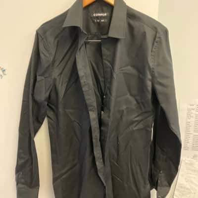 Connor Mens  Size S Black London slim dress shirt 
