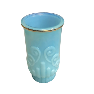 Vintage Avon Blue Opalescent Milk Glass