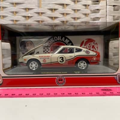 1970 Nissan Fairlady Z432 Yokohama GT Special 1/24 - M2 Diecast - Orange White