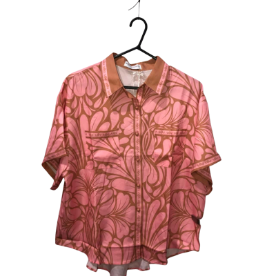 White Sandstorm Button Up Shirt Size S 