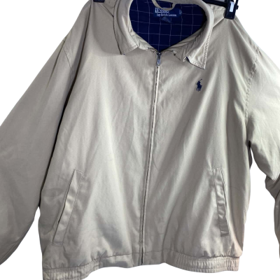 Polo Ralph Lauren Mens Polo Ralph Lauren Men's Logo Lightweight Windbreaker Jacket - Khaki Size M