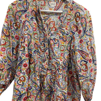 Adrift Womens  Size S 3/4 Sleeve Top Multicoloured 