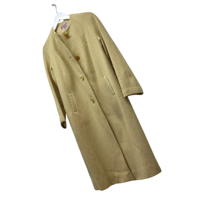Vintage Exclusive Miss of Melbourne Woollen Yellow Longline Coat