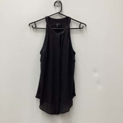 Saba Womens  Size 8 Sleeveless Top Black  