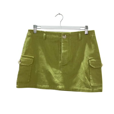 Long Lost Womens Size 10 Lowrise Mini Skirt Olive 
