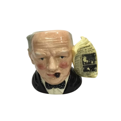Vintage Royal Doulton Winston Churchill Character Mug D6934