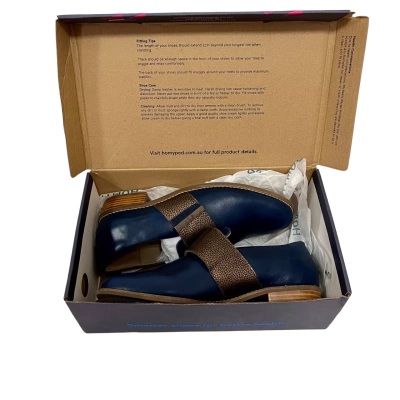 Homyped Womens  Size 9 Flats Blue / Gold 