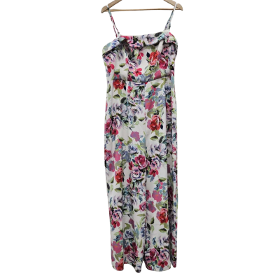 Dotti Size 16 Jumpsuit Floral / White BNWT RRP$99