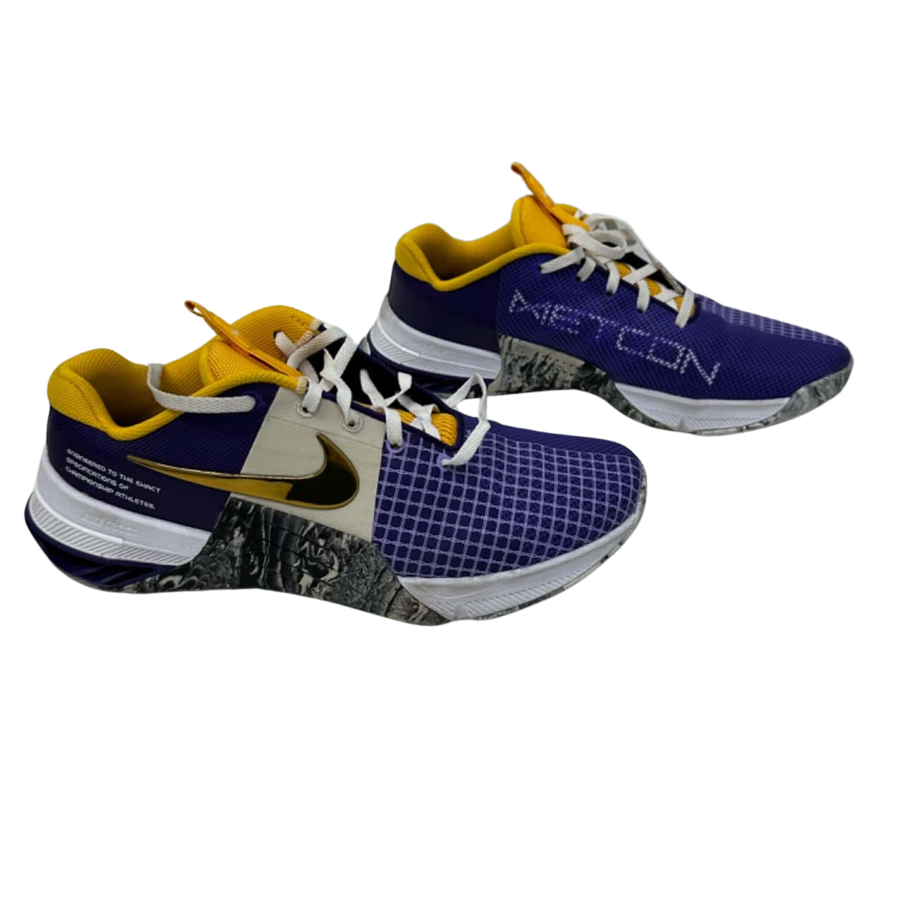 nike react purple and yellow
