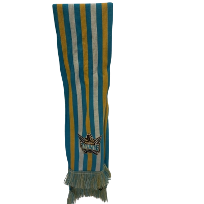 NRL Mens Gold Coast Titans Scarf Blue / White / Yellow 