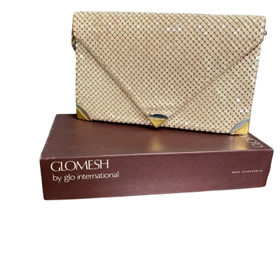 Glomesh Women's Envelope-Style Clutch Bag in Box, Cinnamon