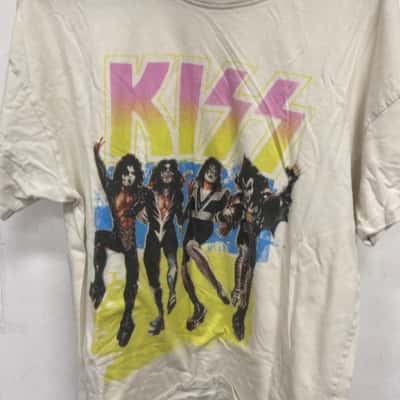 Kiss spirit of 76  Womens  Size 14 T-shirts White 