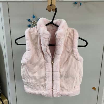 Country Road Kids soft pink reversible vest Size 4 / 5 