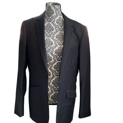 Signature Mens  Size 38 Blazer Black  