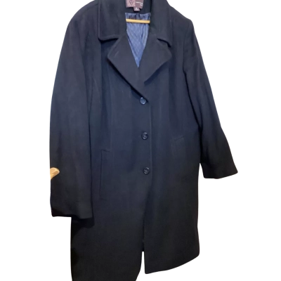 AK Anne Klein Womens  Size XXL Trench Coat Black  