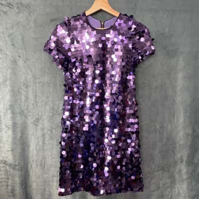 Cue Women Party Dress Purple Size 6 
