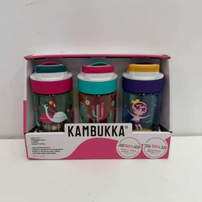NEW - Kambukka Lagoon Kids Bottles 3 Pack 400ML