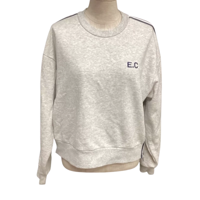 Elka Collective  Size 12 Long Sleeve Top Grey with Side Zips