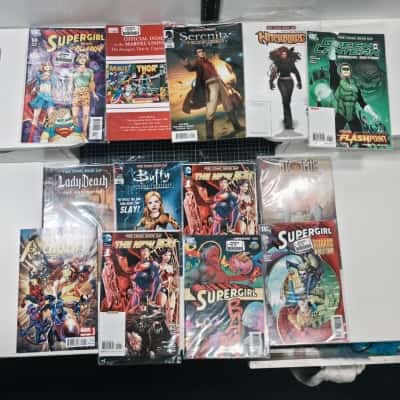 Bundle of Assorted Preowned Marvel DC Buffy Comics PreOwned Excellent Condition 