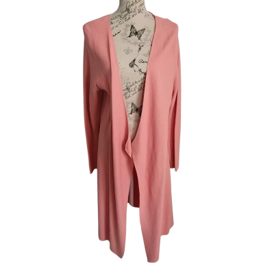Sass Womens  Size 14 Longline Cardigan Peach BNWT