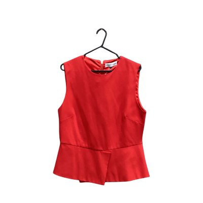 Howard Showers Womens Size 14 Zip Through Top Red 