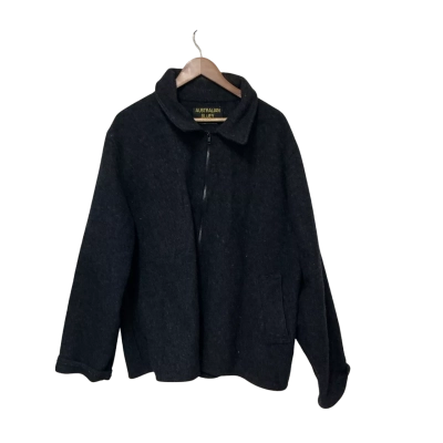 Vintage Norwellan Shower Proof Australian Bluey Wool Coat Size L/XL
