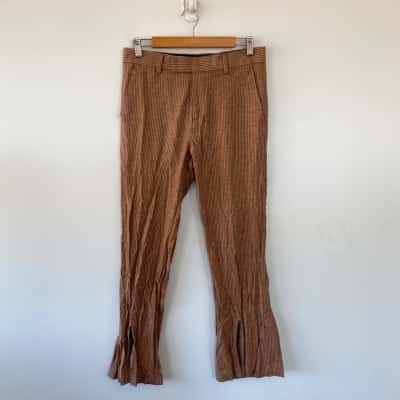 Asos Design Beige Black Striped Pants Size 30 