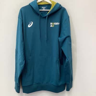 Asics Mens  Size XXL Hoodie Green / Yellow 
