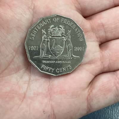 Centenary Of Federation Western Australia 50 Cent Coin