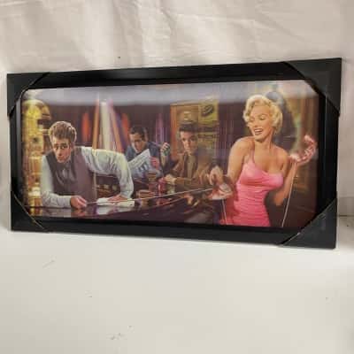 Elvis, Marilyn Monroe and James Dean lenticular Print