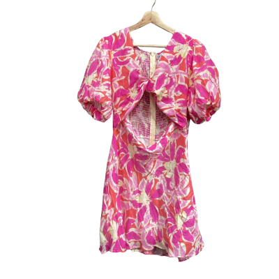 By Amica Floral Dress Pink And Orange Size 16
