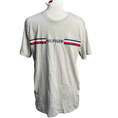 Tommy Hilfiger Mens  Size L Short Sleeve Shirt Grey 