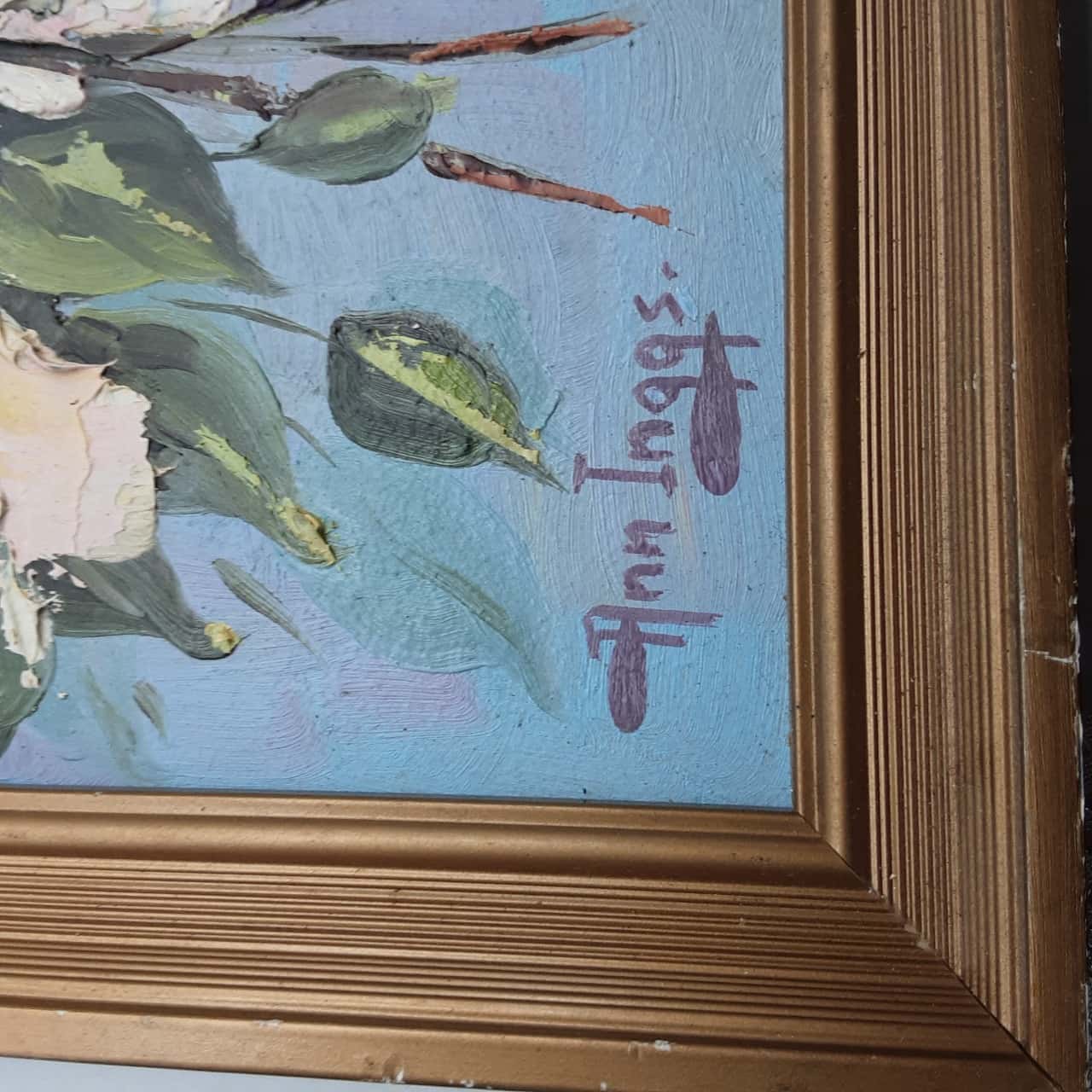 Vintage Original Mid Century Retro Artwork Oil Painting by American ...