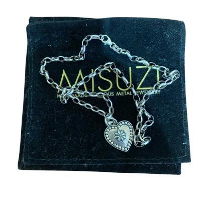 Misuzi 925 necklace and heart pendant 