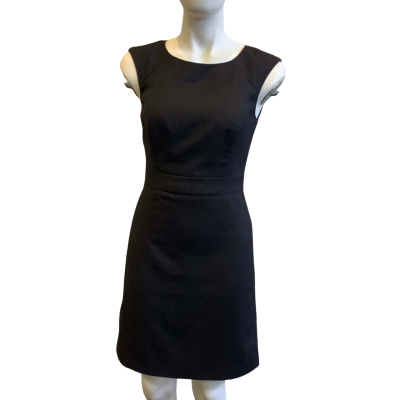 Portmans Women's Size 8 Sleeveless Midi Dress Black  