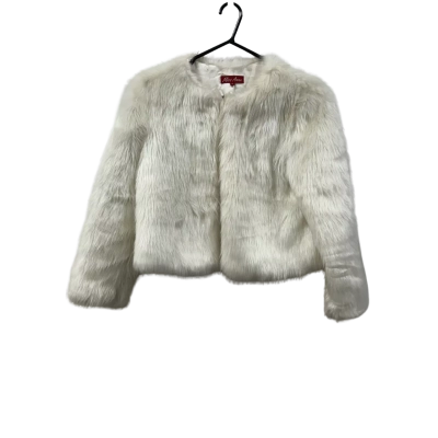 MISS ANNE FAUX FUR WAIST JACKET. SIZE S