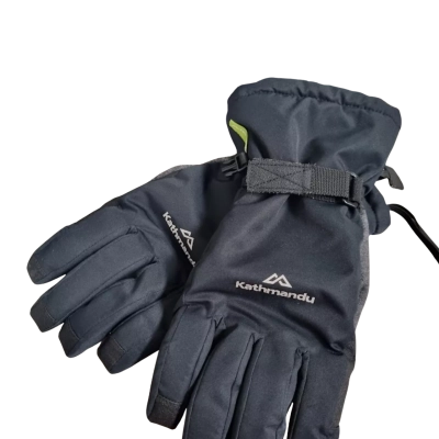 Kathmandu Men's Size XL Gloves Black  / Navy Blue 