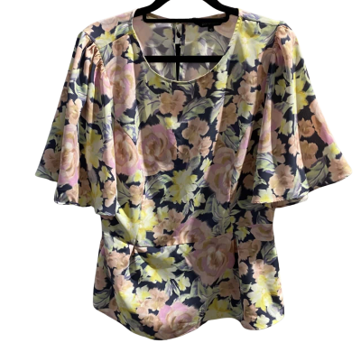 Portmans Womens  Size 10 Short Sleeve Top Multicoloured RRp $89.95