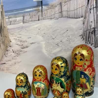 Giant Babushka Matryoshka Nesting Dolls