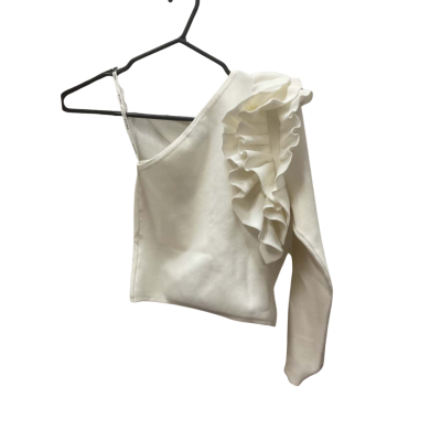Women’s Sheike  Size S White One Shoulder Top