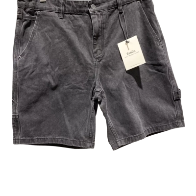 Estilio Mens  Size 34 Denim Shorts Black  