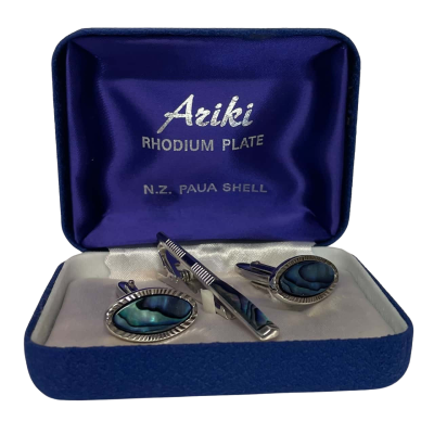 Mens Cufflinks + Tie Clip 