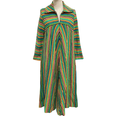  Vintage Mark Warren Knitted  Size 12 Long Sleeve Dress Multicoloured 