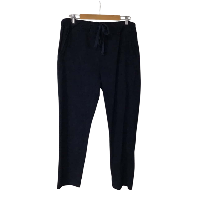 Donna Donna Womens Size XXL Navy Blue Drawstring Waist Jindy Cord Jeans