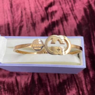 Gold Plated Bracelet G***I Italy Hallmark 
