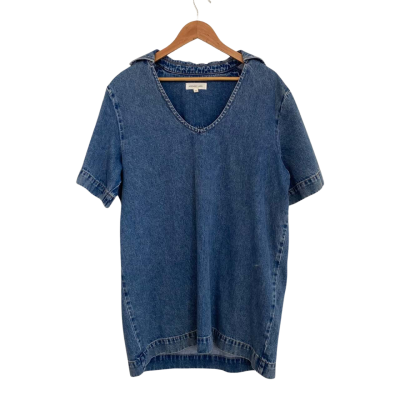 Assembly Label Womens  Size 12 Denim Dress / Shirt Dress Blue 