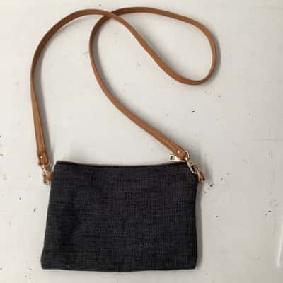 WILLOW BAY  Womens Grey/Dark blue small material shoulder bag